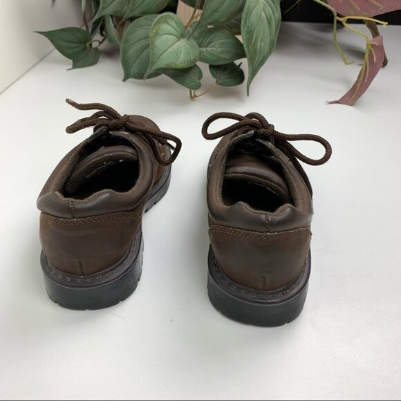 𝅺Faded Glory Kids Brown Oxfords size 11 ½ - Picture 3 of 8